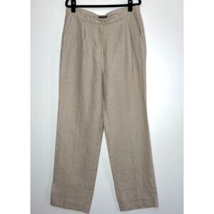 Willi Smith Linen Pleated High Waist Pants Women's Size 12